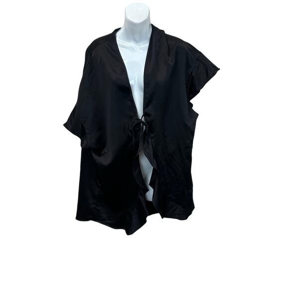 Victoria’s Secret Black Kimono Robe one size NWT - Picture 2 of 8